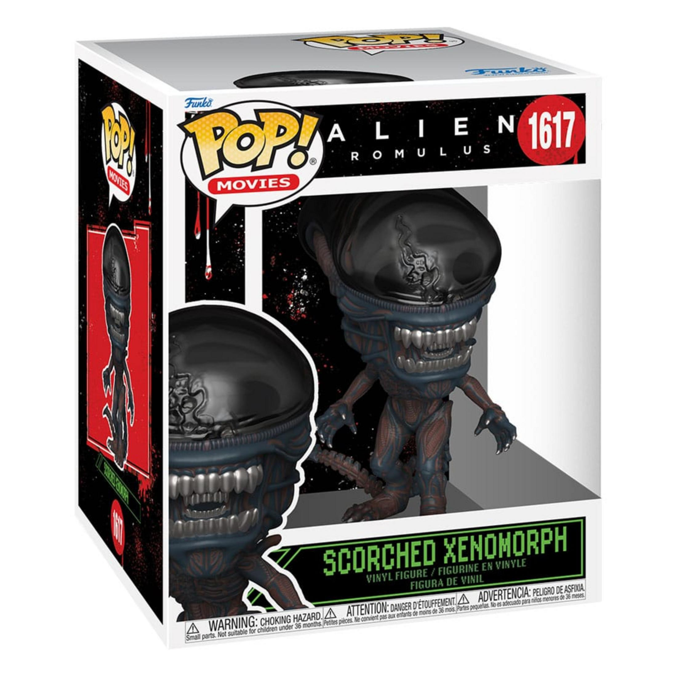 Funko Pop! Alien Romulus "Scorched Xenomorph" Figur in einer Box.