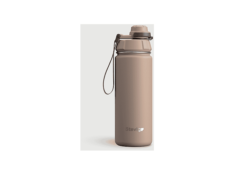 STEVIG 1 Hand Leak-Proof Sızdırmaz 500 ml Lıght Brown ST-224 Paslanmaz Çelik Termos
