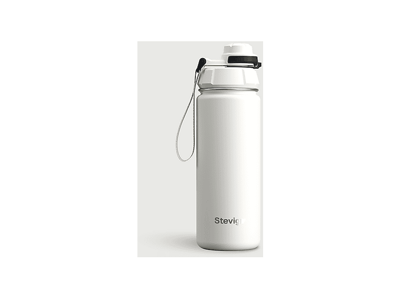 STEVIG 1 Hand Leak-Proof Sızdırmaz 500 ml Star Beyaz ST-220 Paslanmaz Çelik Termos