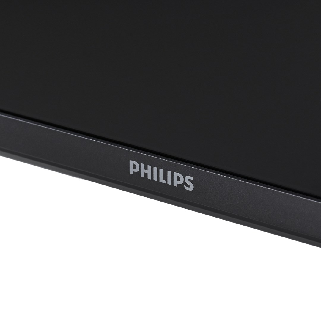 Un monitor negro con el logo de Philips en el bisel inferior.