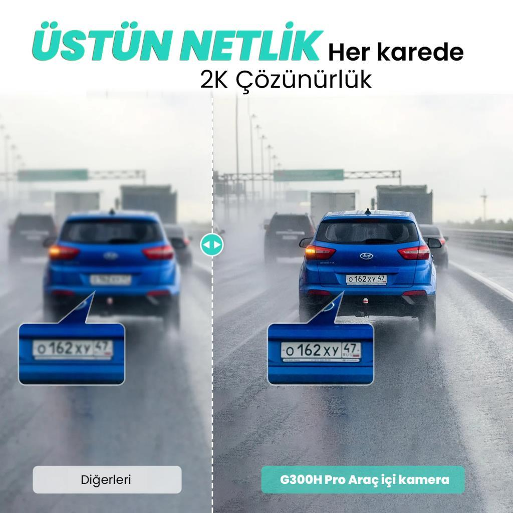 Mavi araba ıslak yolda, plaka 0 162 xy 47.