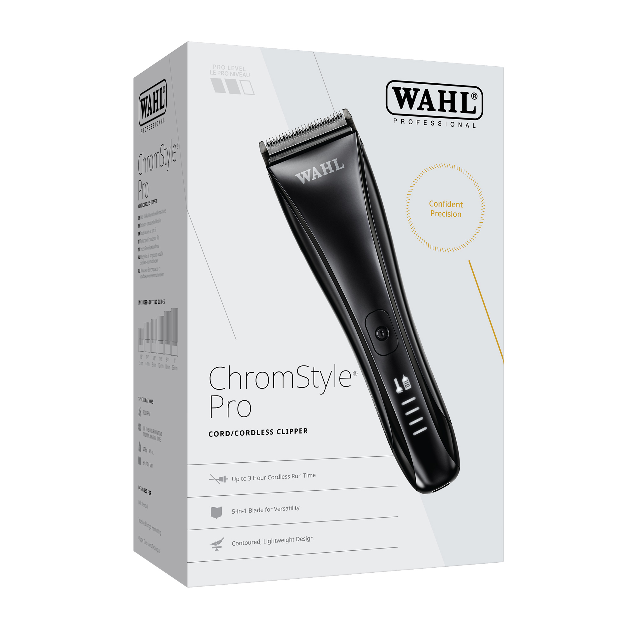 Verpackung für eine schwarze Wahl ChromStyle Pro Haarschneidemaschine.