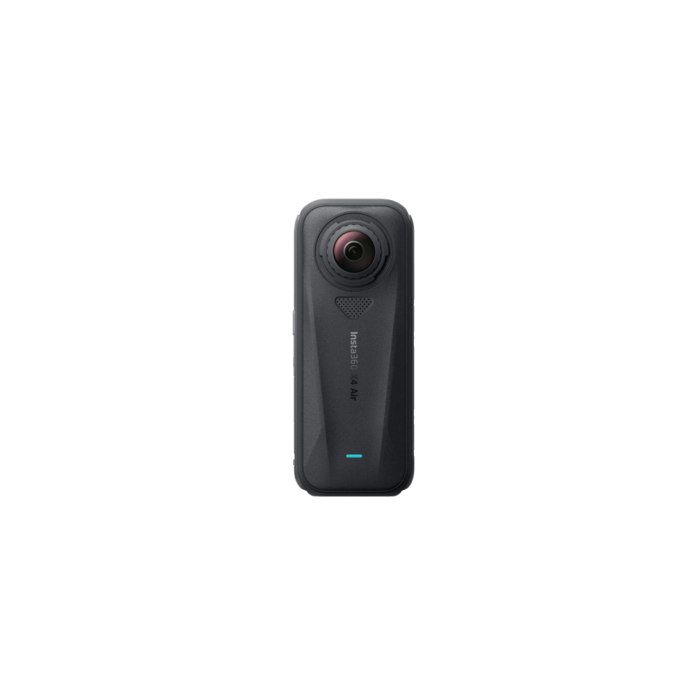 A black Insta360 4K Air 360 camera against a white background.