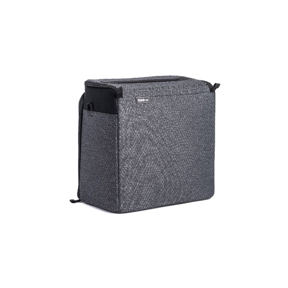 Gray bag with logo, on a white background.