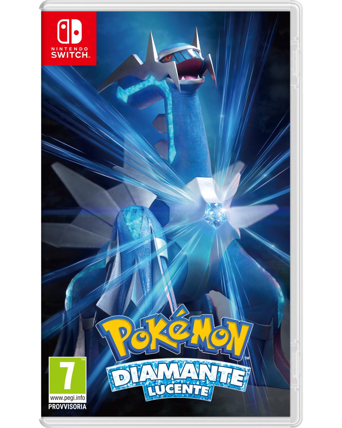 Un drago blu con un diamante sul petto che emette raggi di luce blu.
