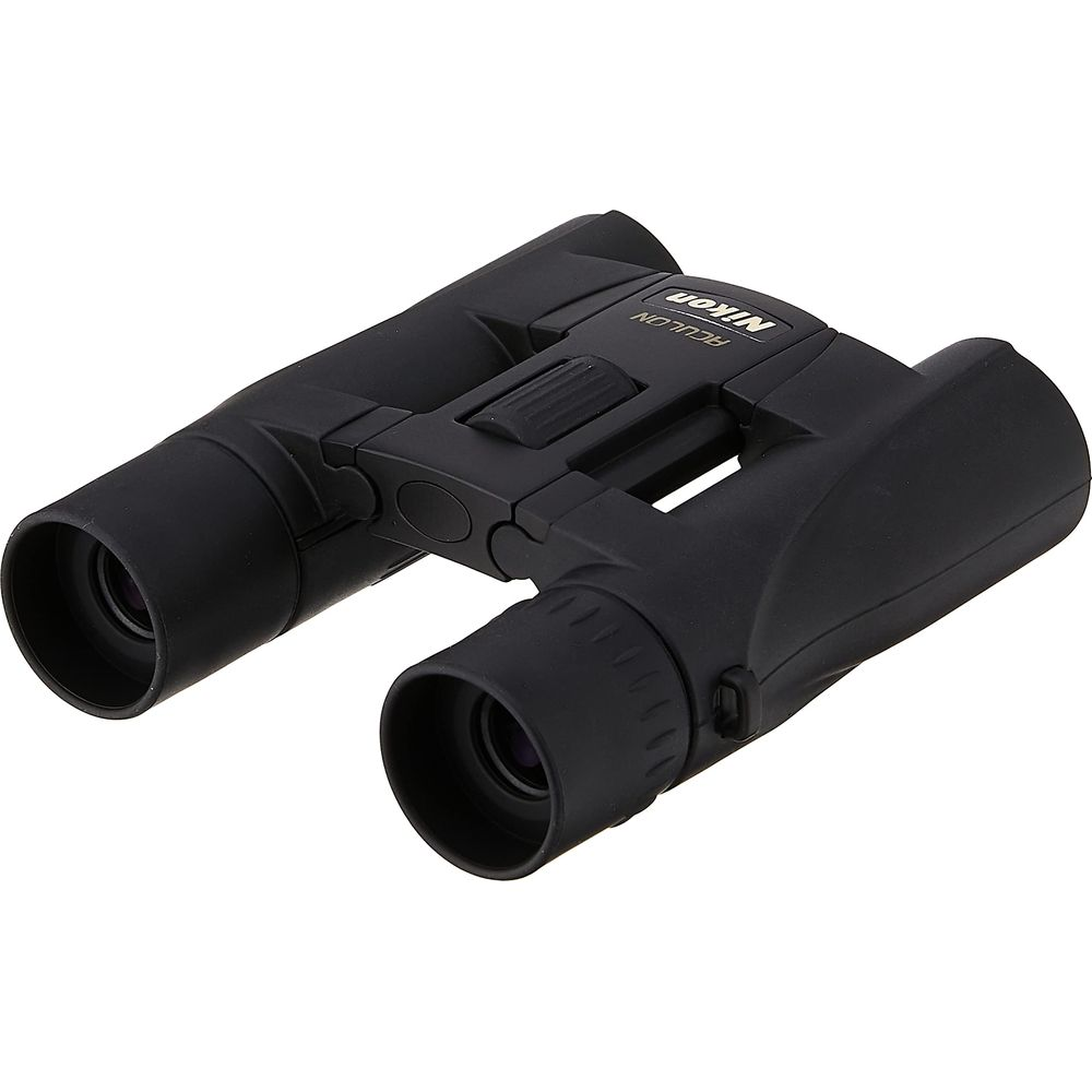 Schwarze Nikon Ferngläser mit dem Schriftzug ACULON.