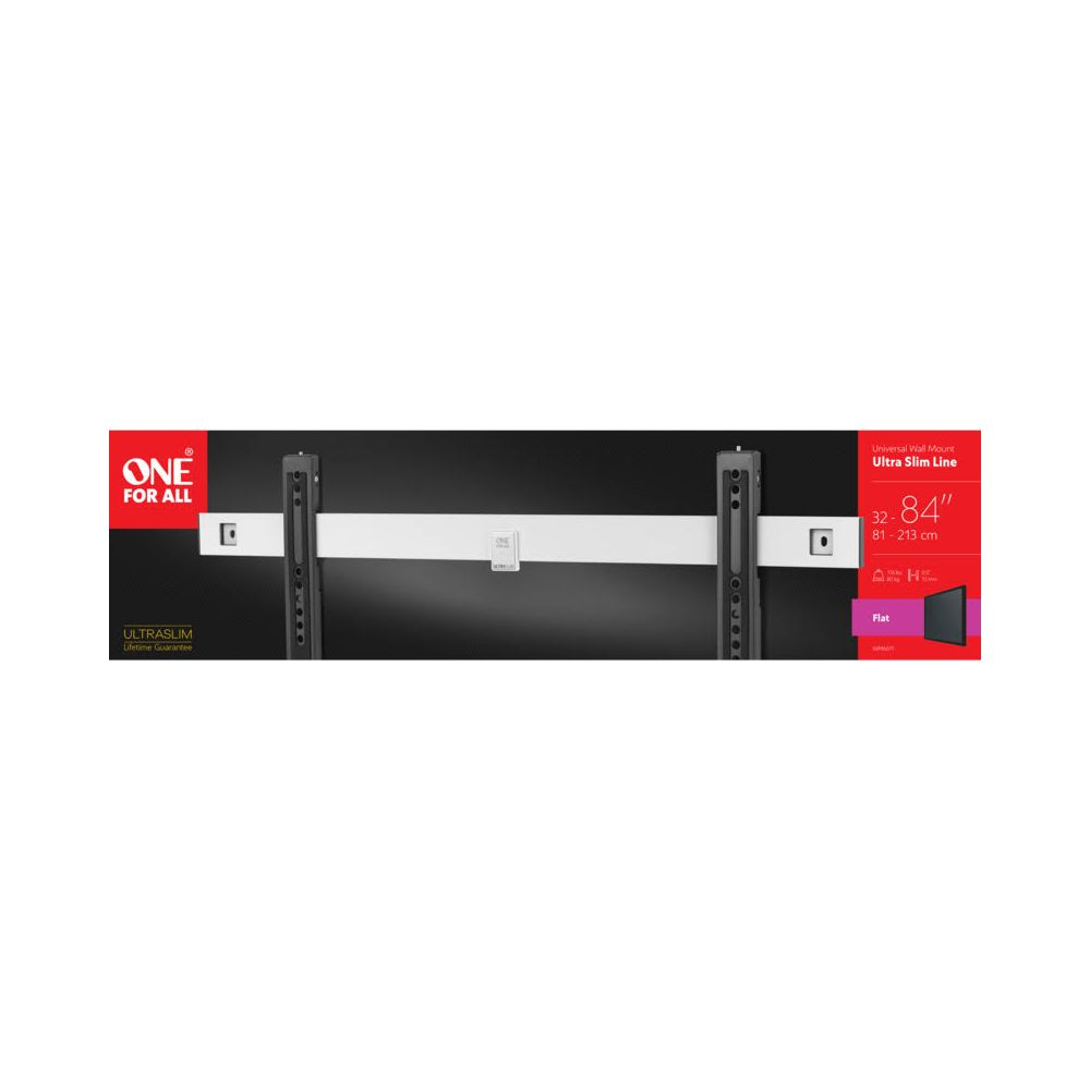 Universelle Wandhalterung für 32-84 Zoll Fernseher, Ultra Slim Line.