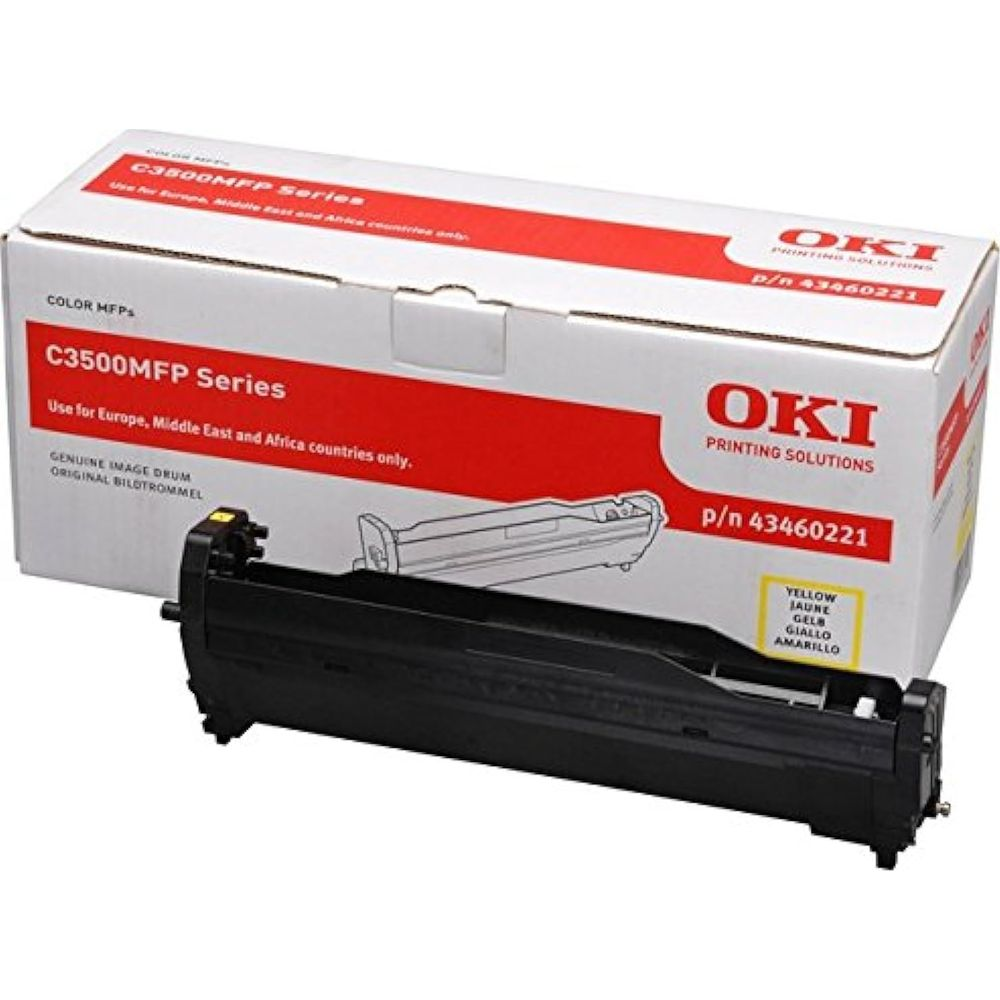 OKI C3500MFP Series gele beeldtrommel in doos.