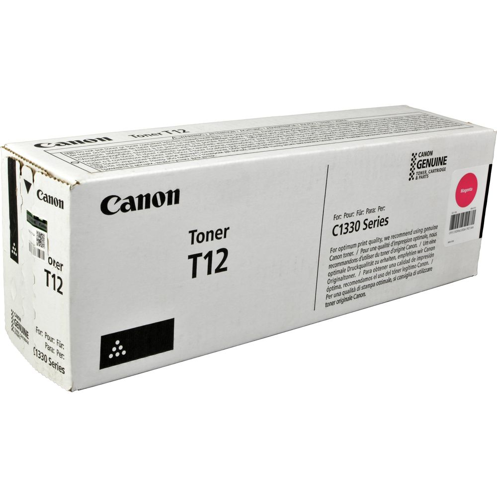 Toner Canon T12 Magenta do serii C1330 w oryginalnym opakowaniu.