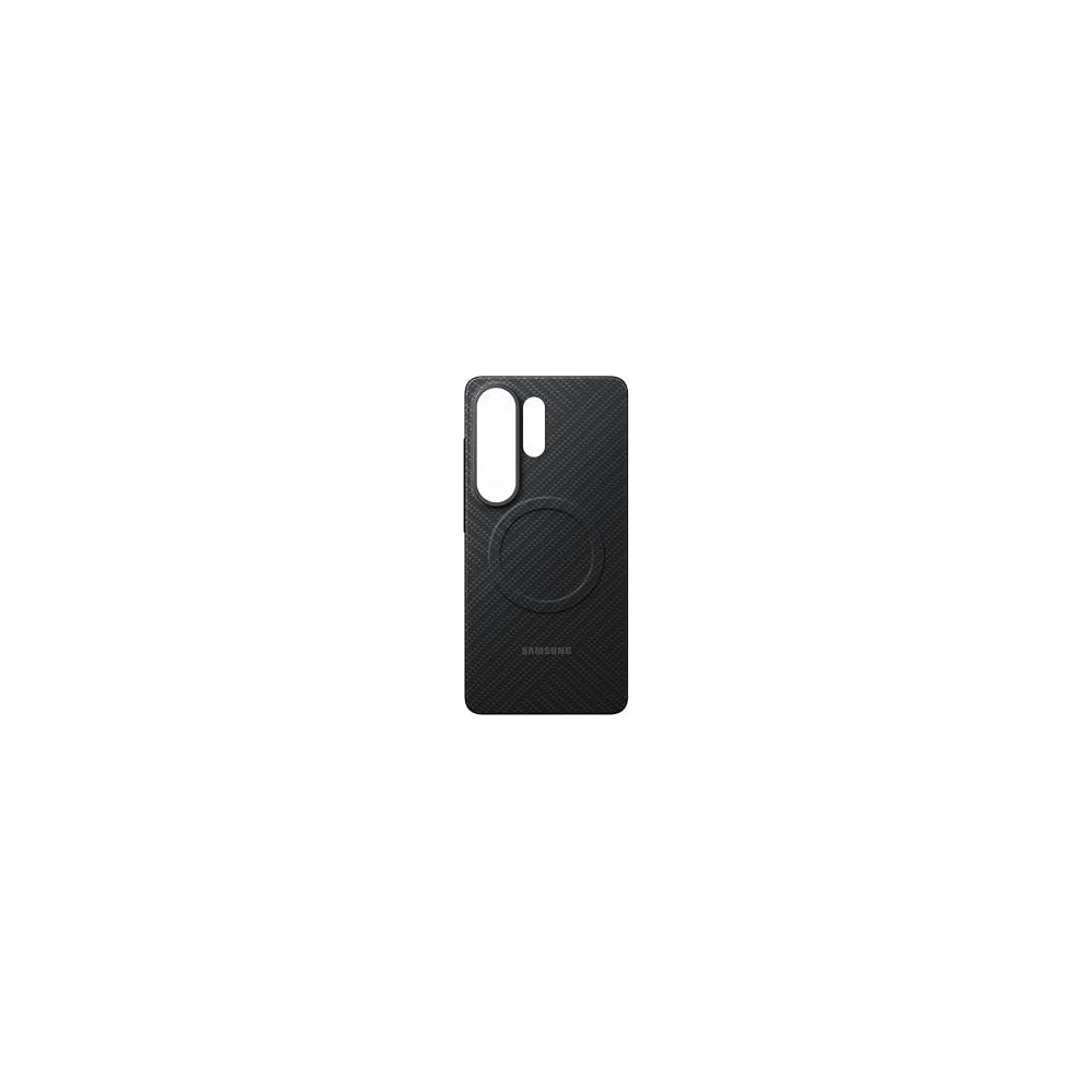 Black phone case with circular pattern and camera cutout.