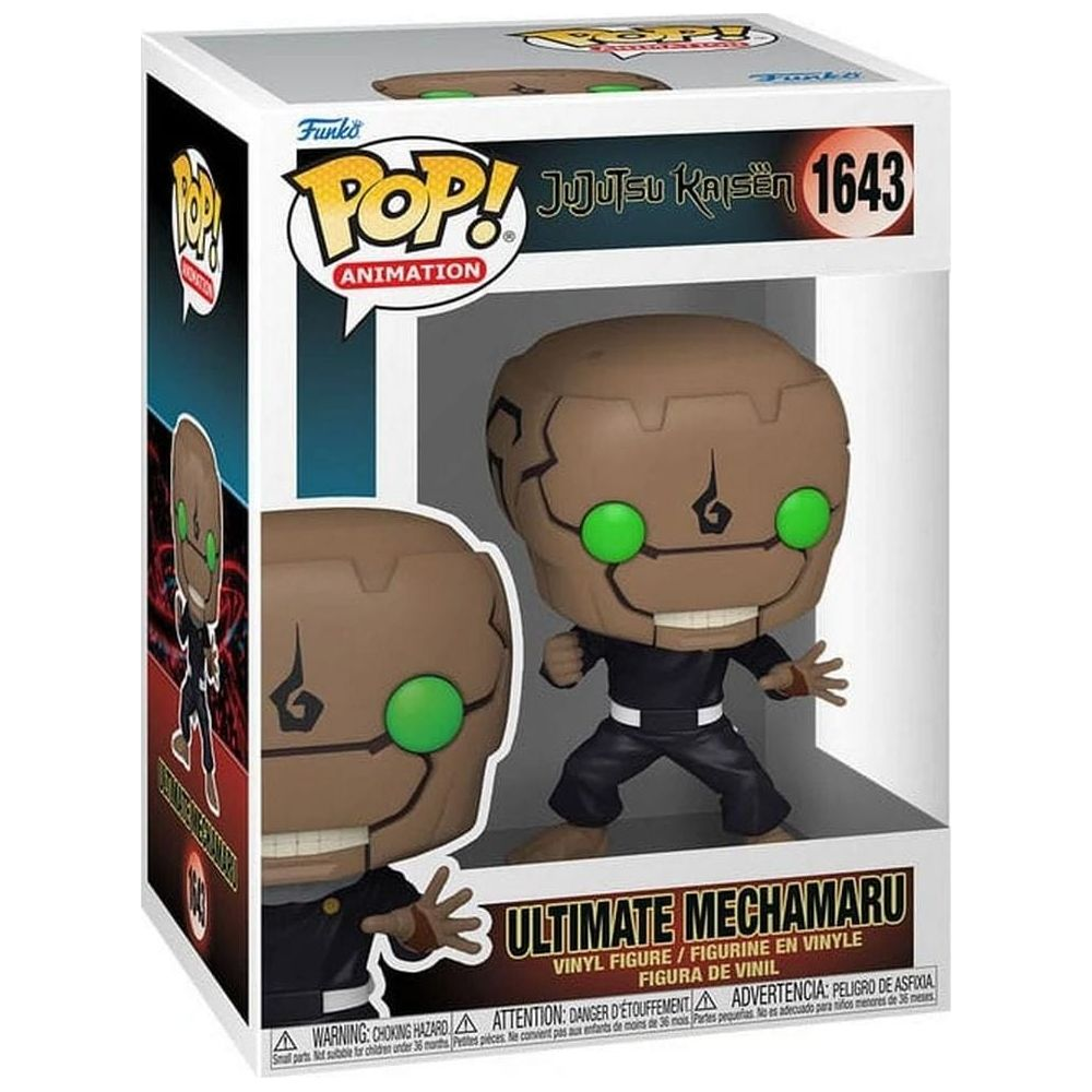 Figurka Funko Pop Ultimate Mechamaru z Jujutsu Kaisen w brązowo-czarnym stroju.