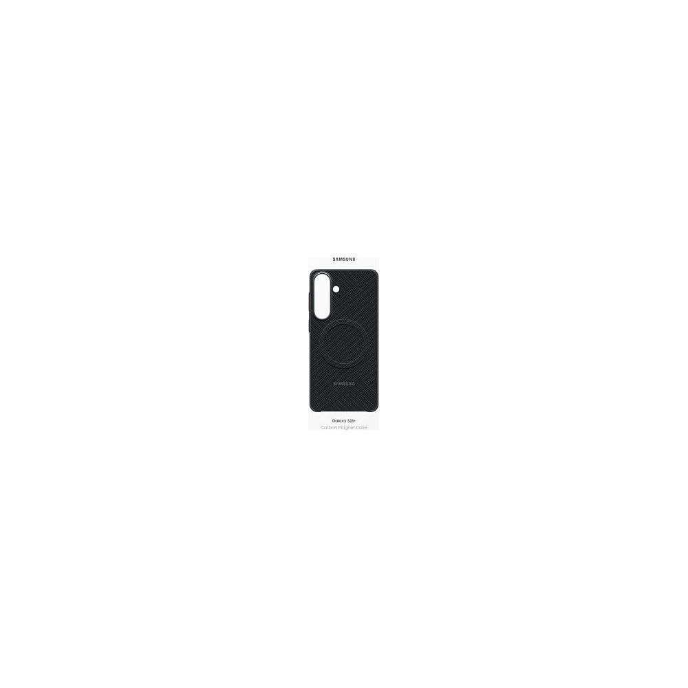Zwarte telefoonhoes met Samsung-logo en ring voor cameramodule.