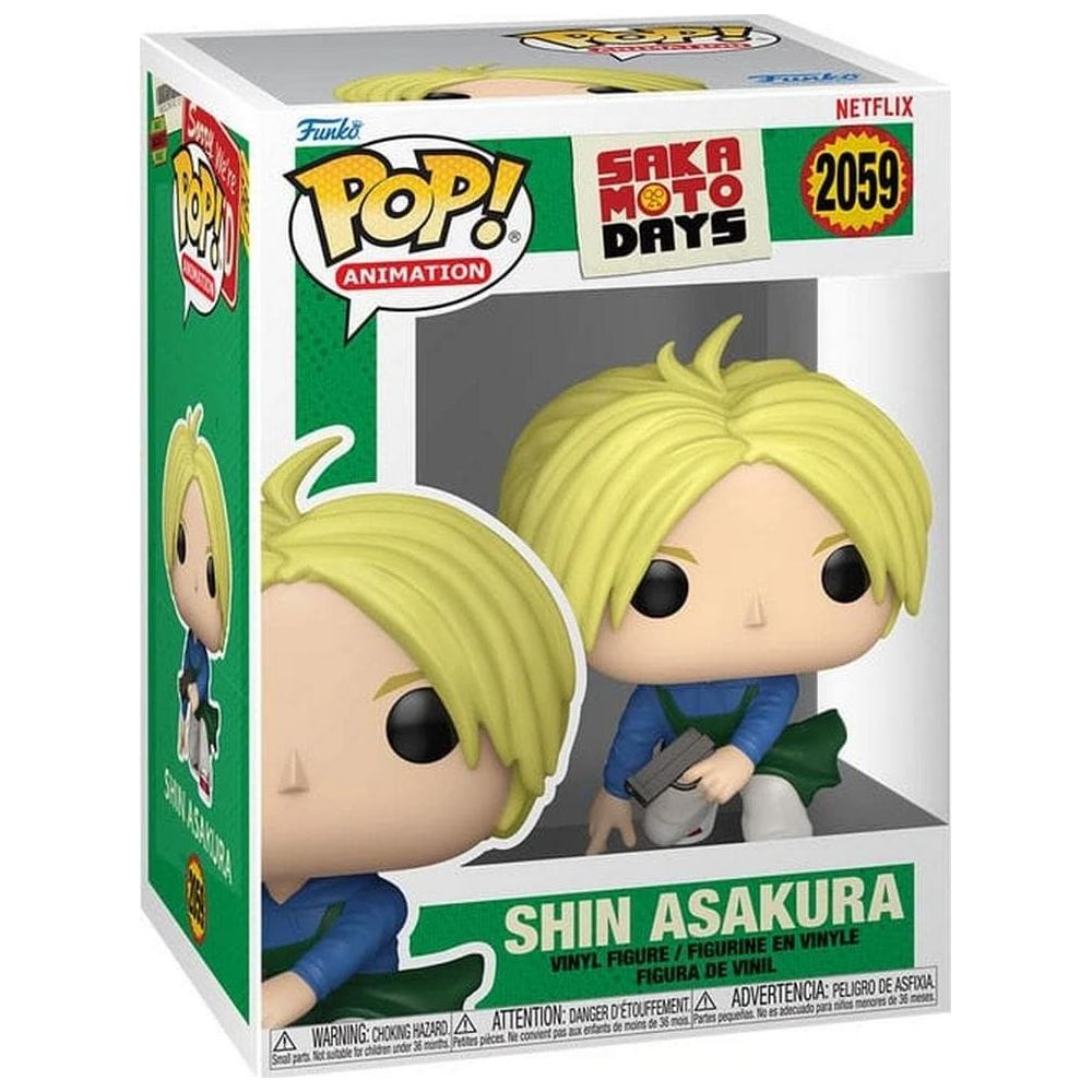 Figurka Funko Pop! winylowa Shin Asakura z Sakamoto Days, anime Netflix.