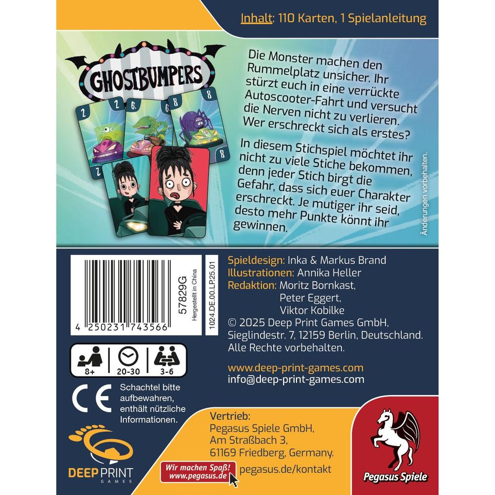 Couverture de jeu avec autos tamponneuses fantasmagoriques et enfants effrayés.