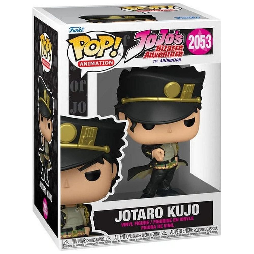 Pop!-Figur von Jotaro Kujo aus JoJo's Bizarre Adventure in der Originalverpackung.