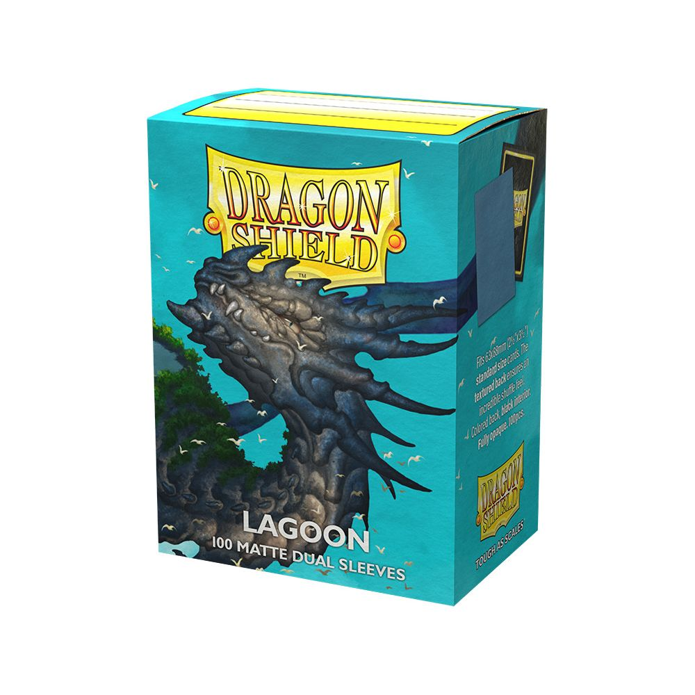 Dragon Shield Lagoon Hülle mit Monsterdesign. 100 matte Doppel-Sleeves.