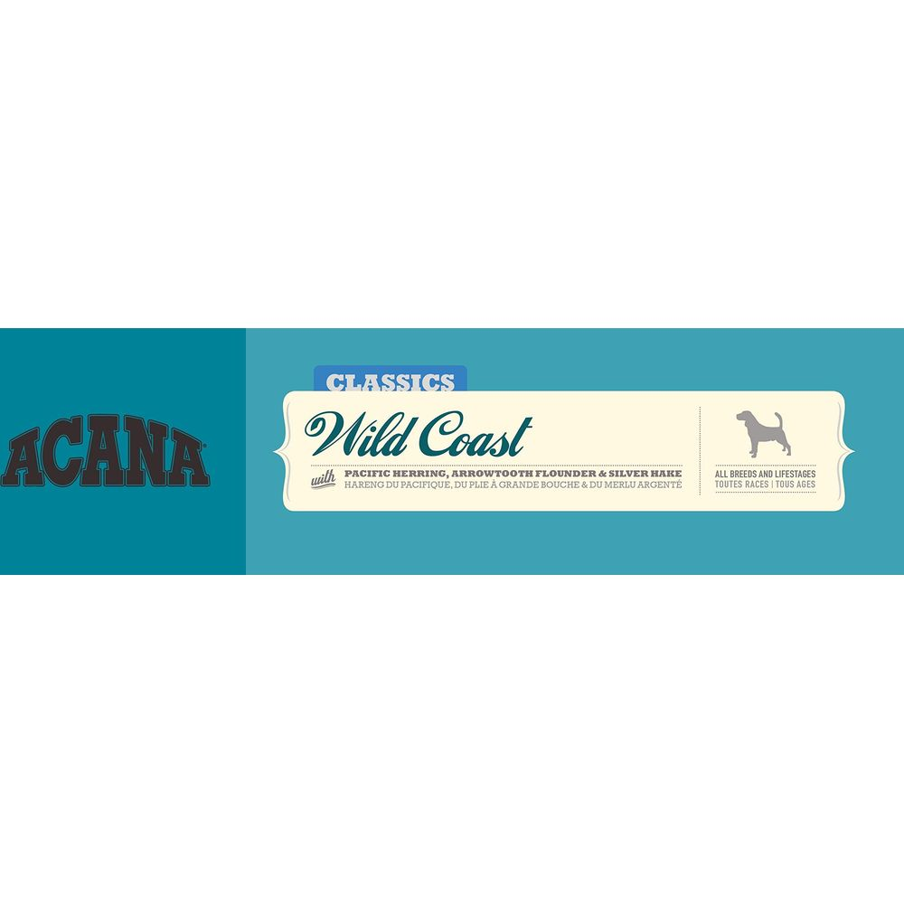 Acana Wild Coast karma dla psów z rybą dla wszystkich ras i etapów życia.