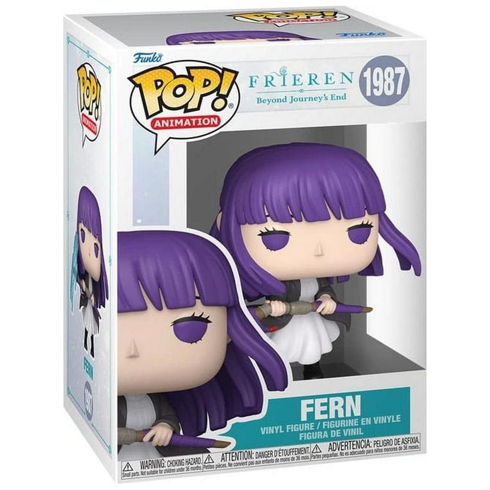 Figurka Funko Pop! z winylu Fern z Frieren: Beyond Journey's End w pudełku.