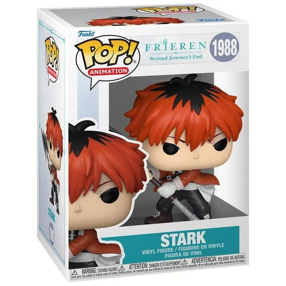 Figurka Funko Pop! Stark z Frieren: Beyond Journey's End w opakowaniu.