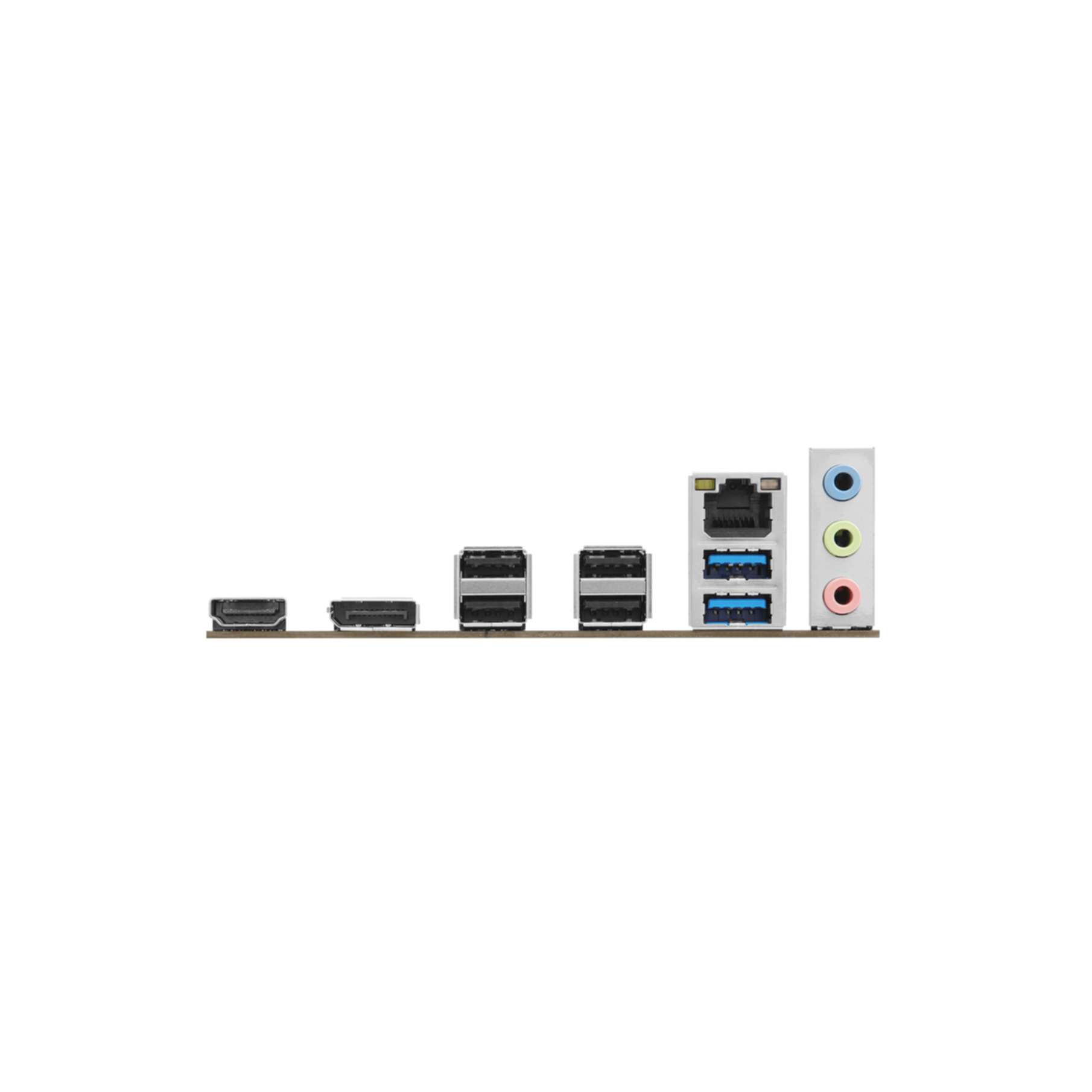 Rear panel ports: USB, Ethernet, and audio jacks.