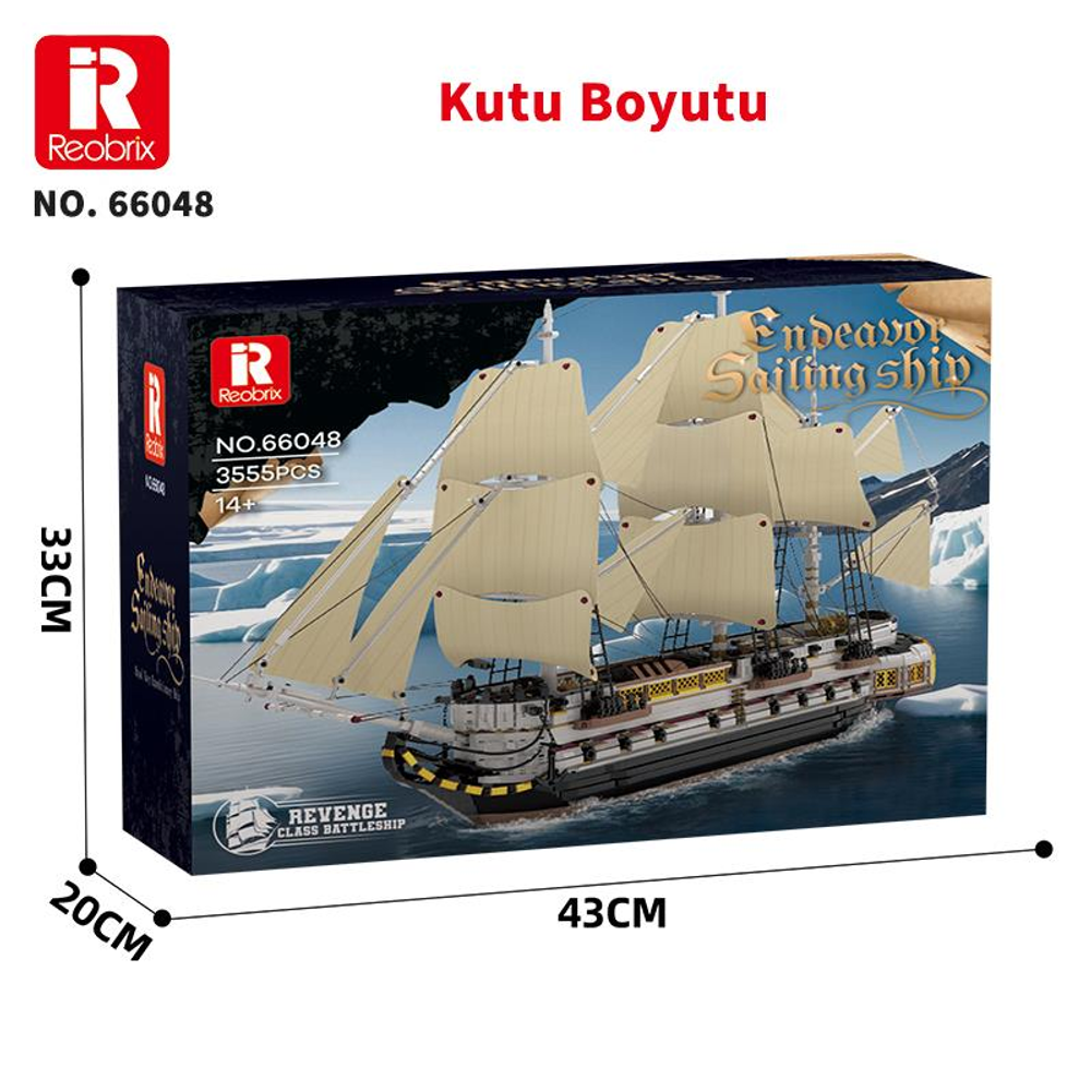 Reobrix yelkenli gemi model kiti buzdağlarında, model no 66048.