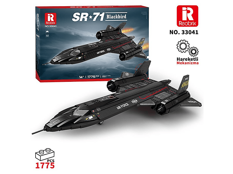 REOBRIX SR71 Blackbird Yapı Blok Seti 1733 Parça 33041