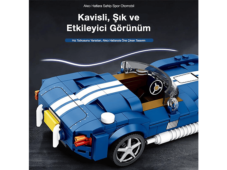 REOBRIX 812 Shelby Cobra S Spor Araba 312 Parça Creator Fiyat