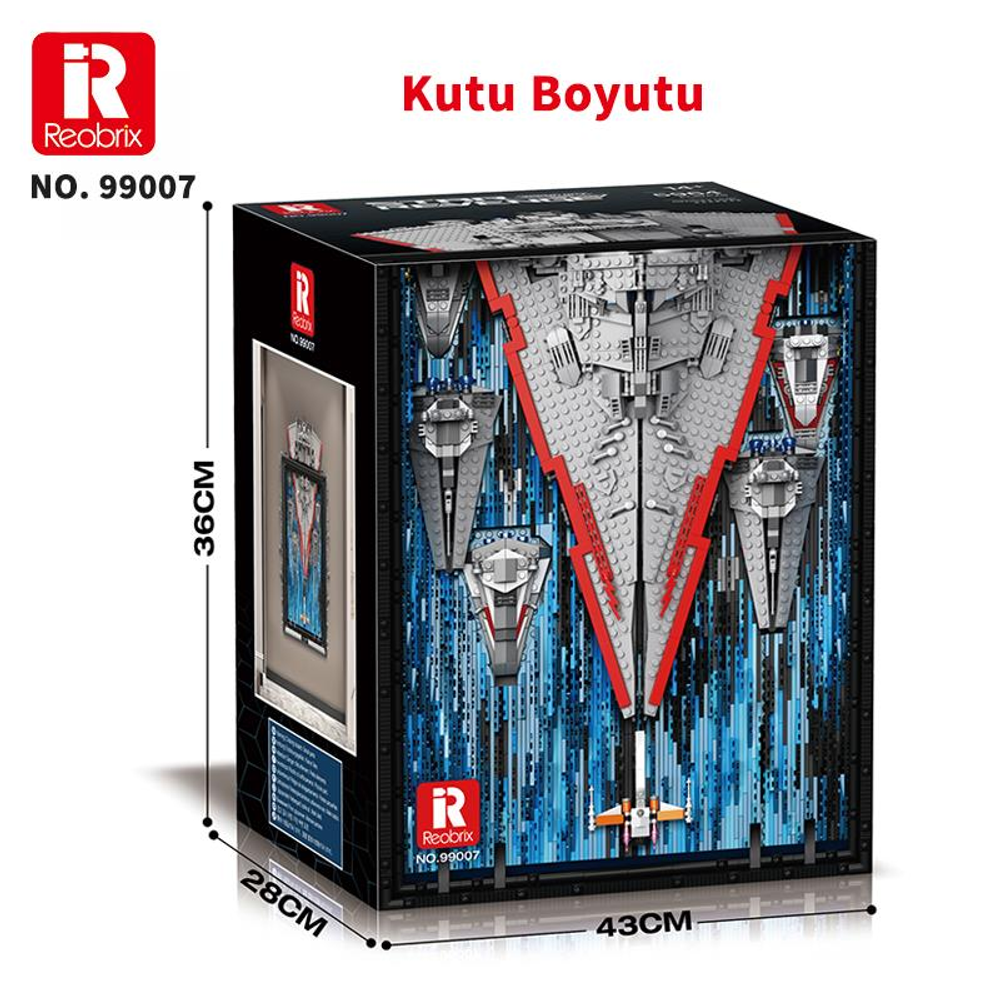 Reobrix 99007 uzay gemisi model yapım seti kutusu.