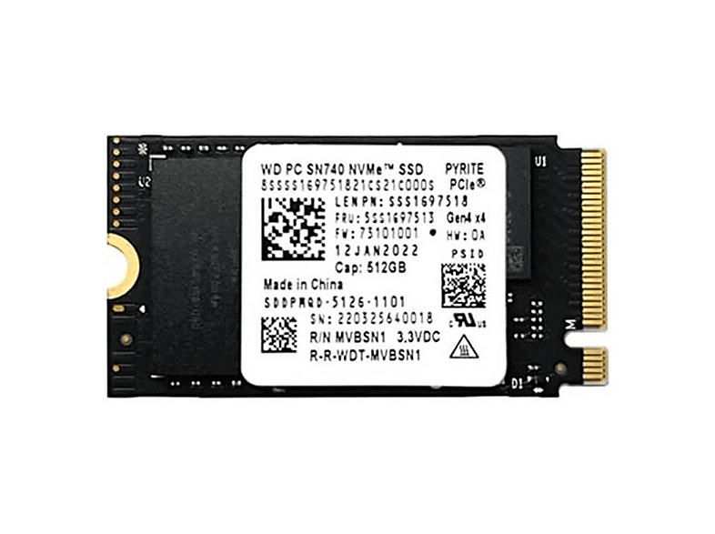 *MandM 2020年製 爆速SSD512G 第10世代i5 WD SN740 M.2 22x42 NVMe PCIe 512 GB SSD Fiyat & Özellik | MediaMarkt