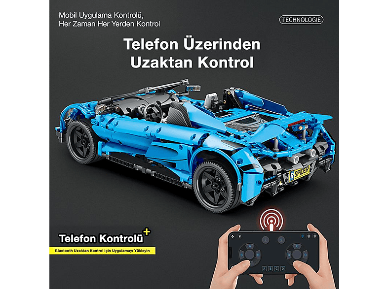 REOBRIX Technic 1/10 Mclaren 675lt Spider Araba Kumanda ve Motorlu