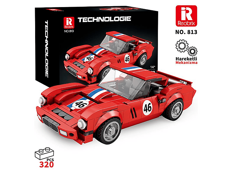 REOBRIX Creator Ferrari 250 Gto Spor Araba 320 Parça 813