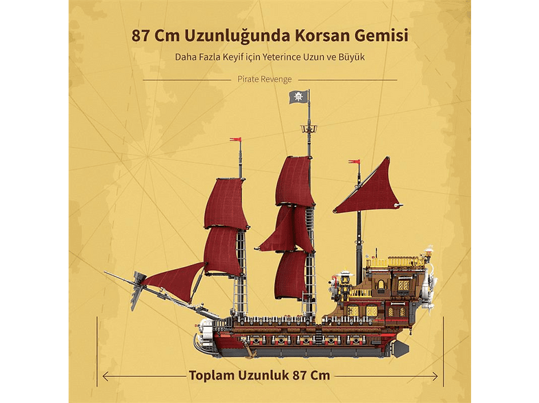 REOBRIX Korsan Gemisi Building Blocks pirate Revenge The Pirates