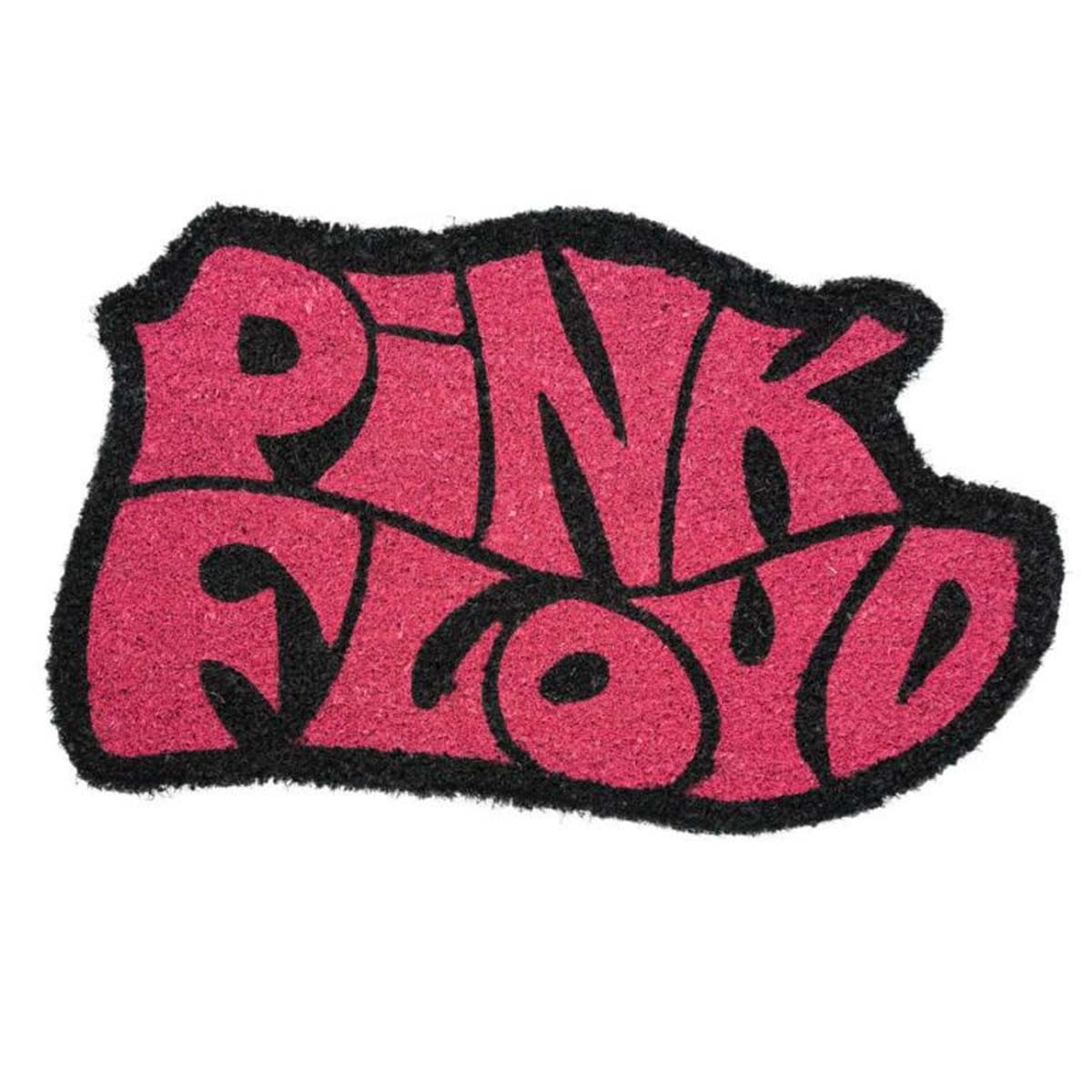 Logo Pink Floyd su uno zerbino di cocco.
