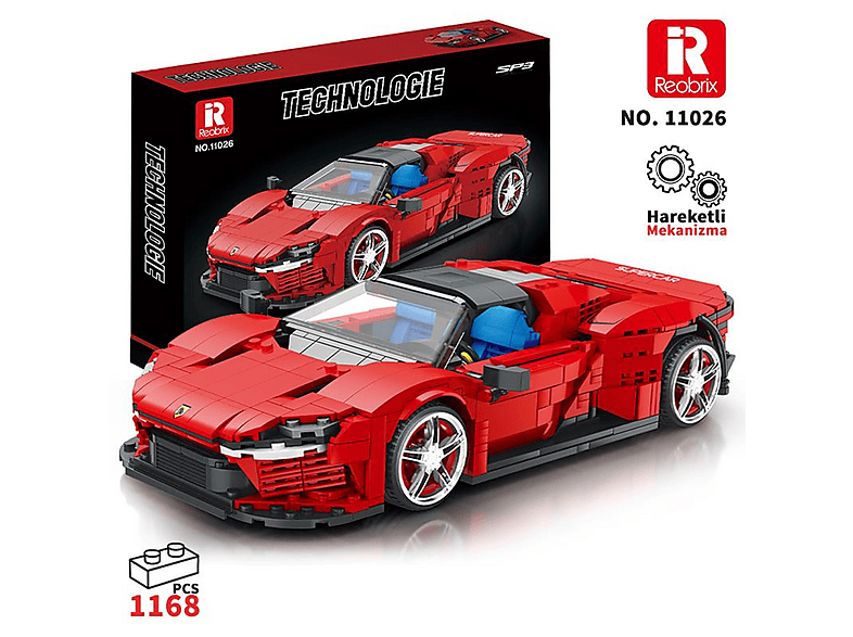 REOBRIX Technic Ferrari Daytona SP3 Araba 1168 Parça 11026