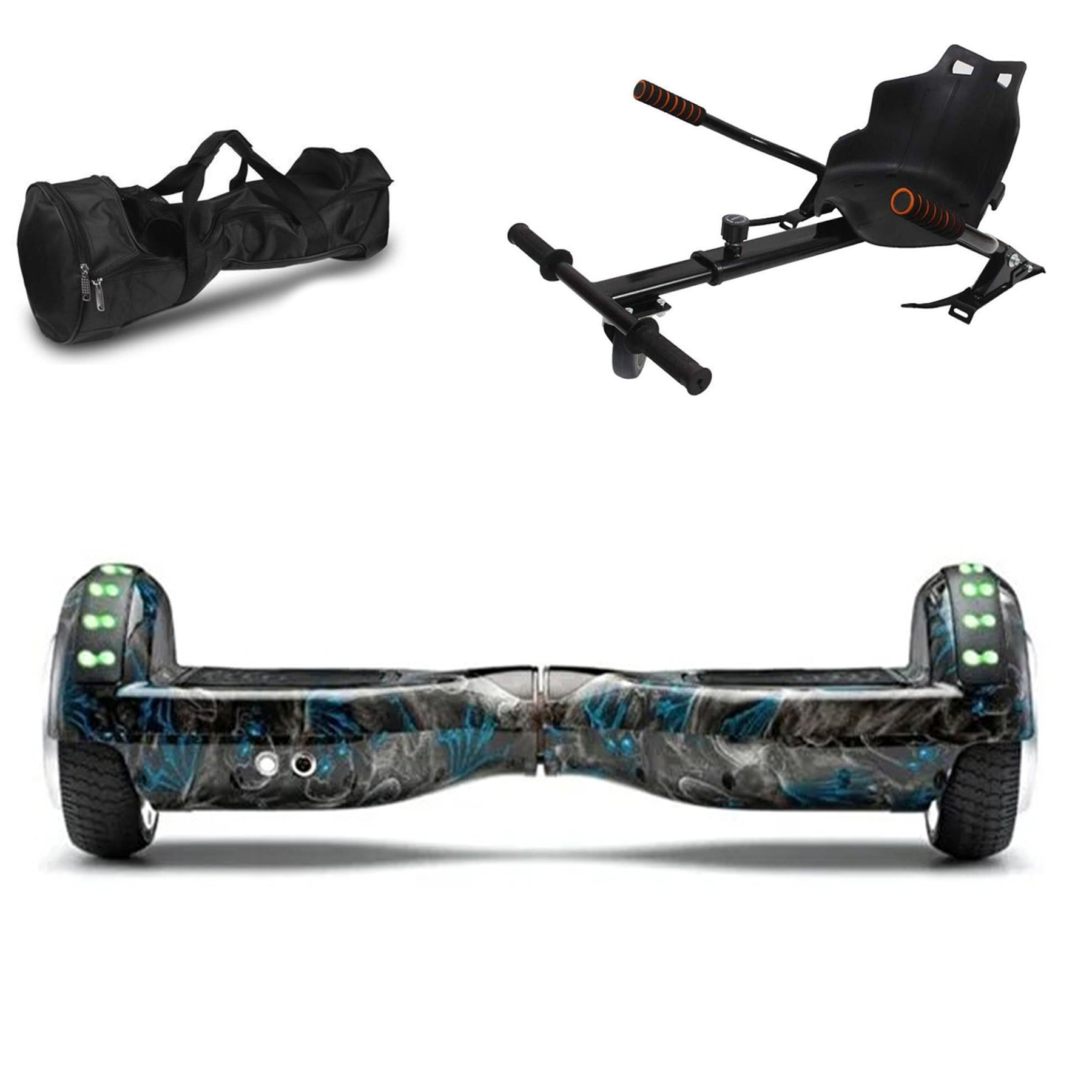 CITYMATE Elektrikli Kaykay Scooter Akıllı Denge + HoverKart + Çanta Full Ledli Extrem Paket Hoverboard