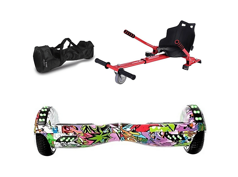 CITYMATE Elektrikli Kaykay Scooter Akıllı Denge + HoverKart + Çanta Full Ledli Extrem Paket Hoverboard
