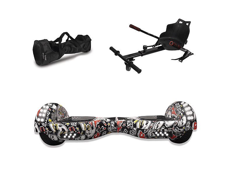 CITYMATE Elektrikli Kaykay Scooter Akıllı Denge + HoverKart + Çanta Full Ledli Extrem Paket Hoverboard