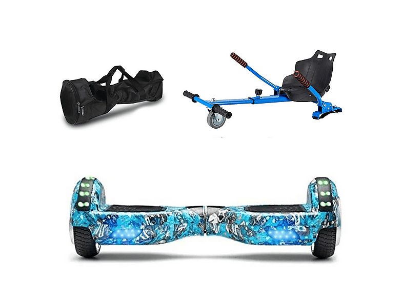 CITYMATE Elektrikli Kaykay Scooter Akıllı Denge + HoverKart + Çanta Full Ledli Extrem Paket Hoverboard