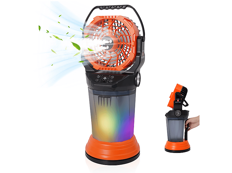 KITTECH 2L Wassertank,4 Geschwindigkeiten,LED & RGB Licht Sprühnebel ...