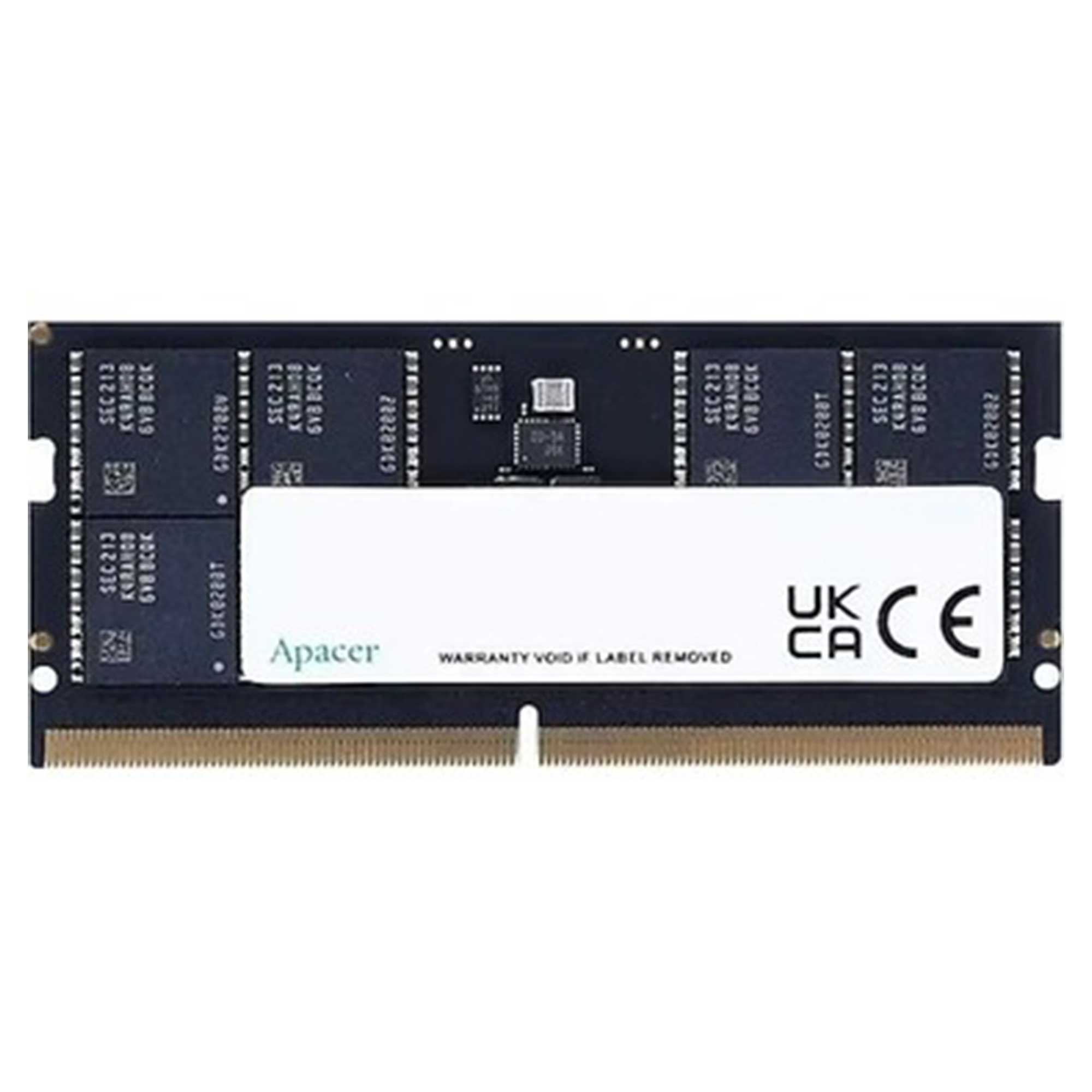 UK CA ve CE işaretli Apacer RAM modülü.