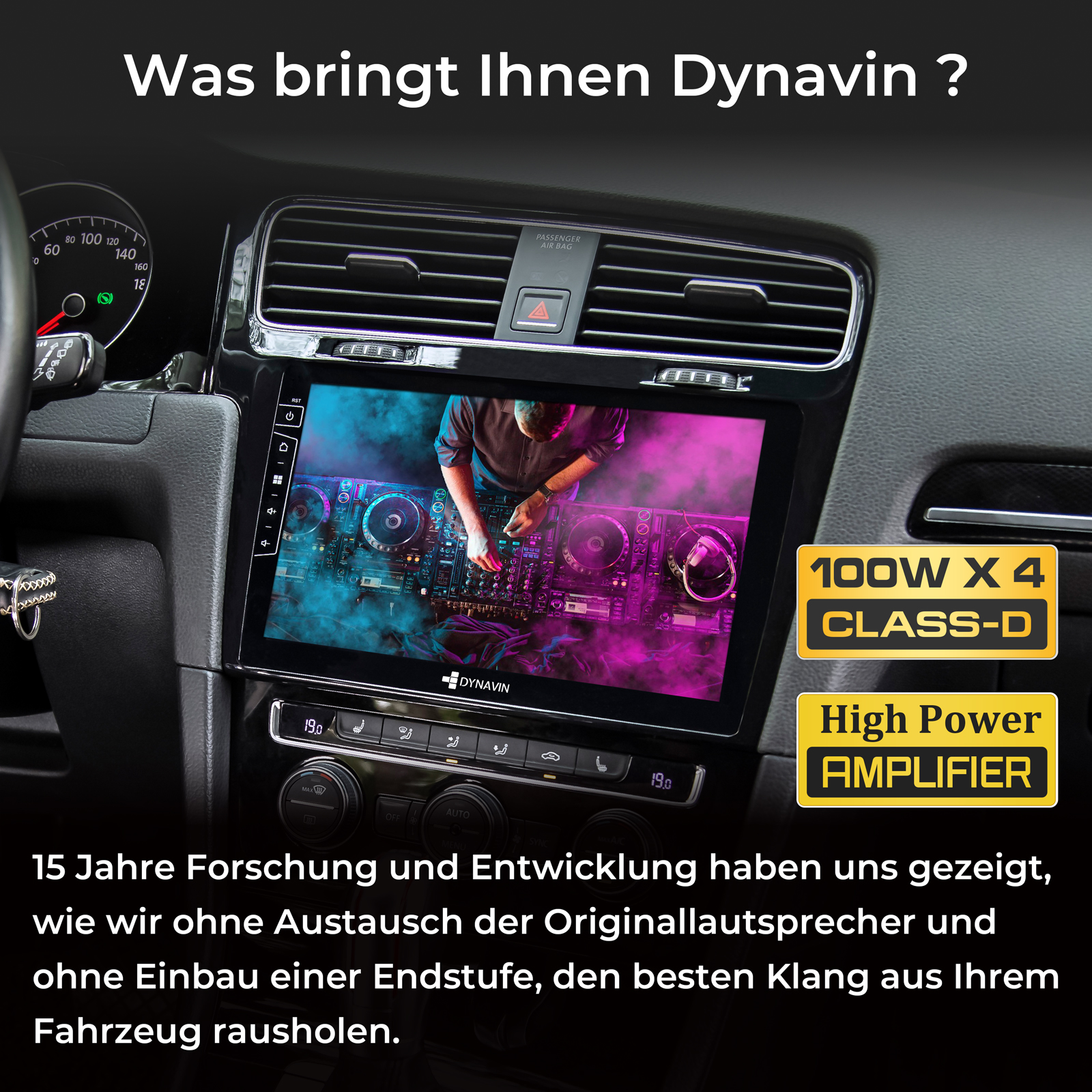 Ein DJ legt Musik auf einem Mischpult mit blauer und pinker Beleuchtung auf.
