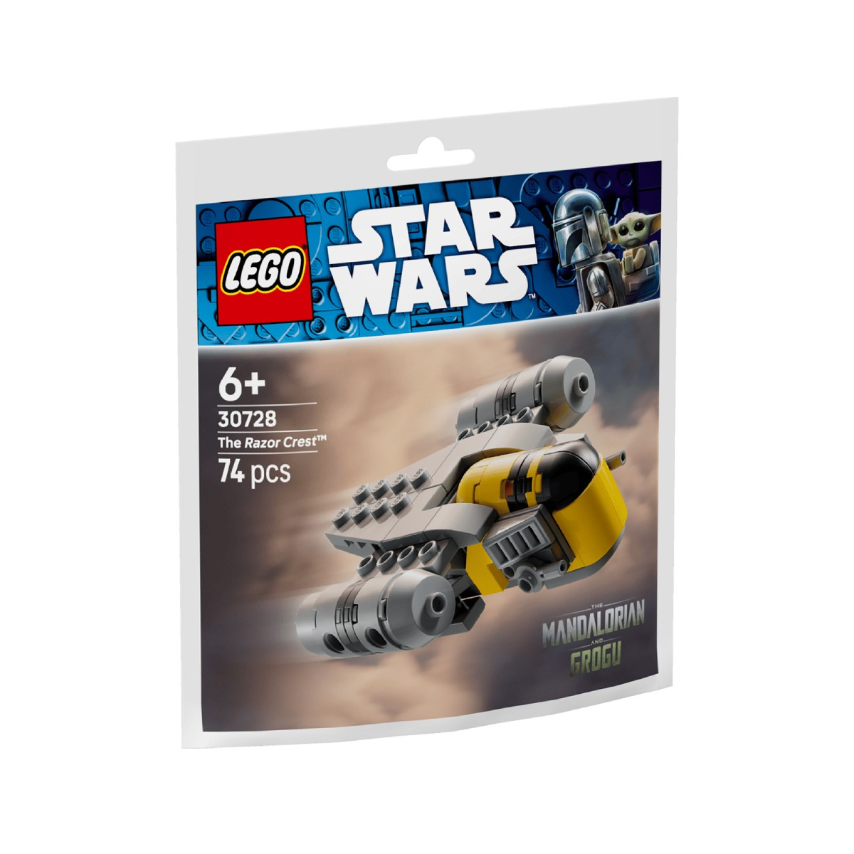 Torebka Lego Star Wars z statkiem Razor Crest. Dla dzieci 6+.
