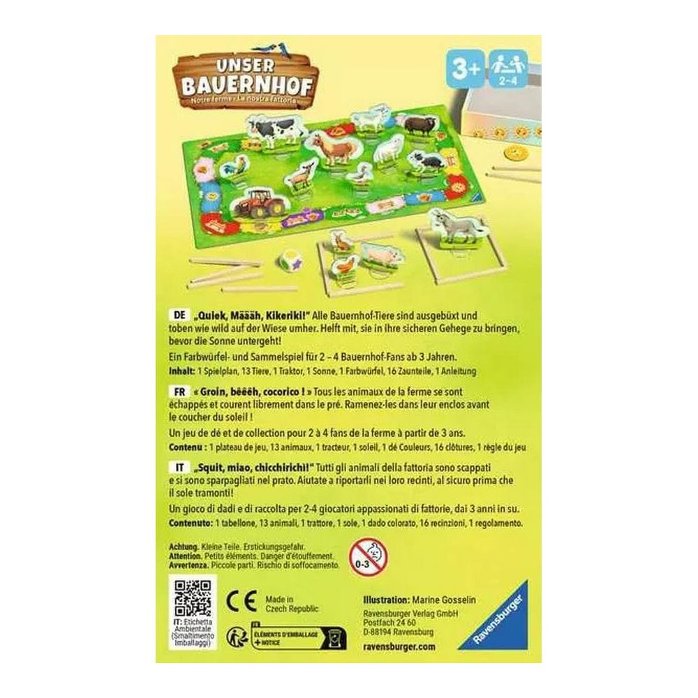 Ravensburger Bauernhof Spiel: Tiere sind ausgebüxt. Sammelspiel ab 3 J.