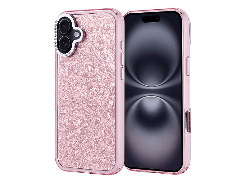 LOPARD iPhone 16 Plus Uyumlu Taşlı Tasarımlı Kapi Kapak Telefon Kılıfı Çok Renkli