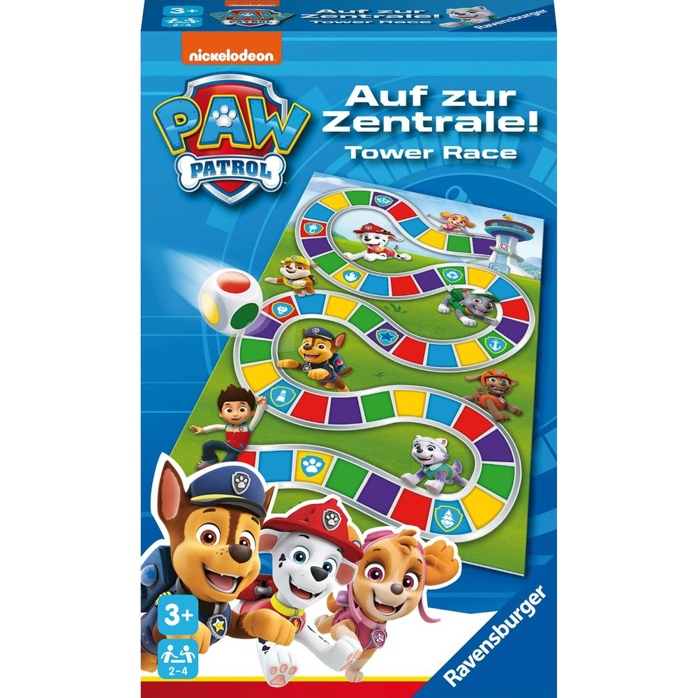Paw Patrol bordspel: Torenrace! Met spelers en speelbord.