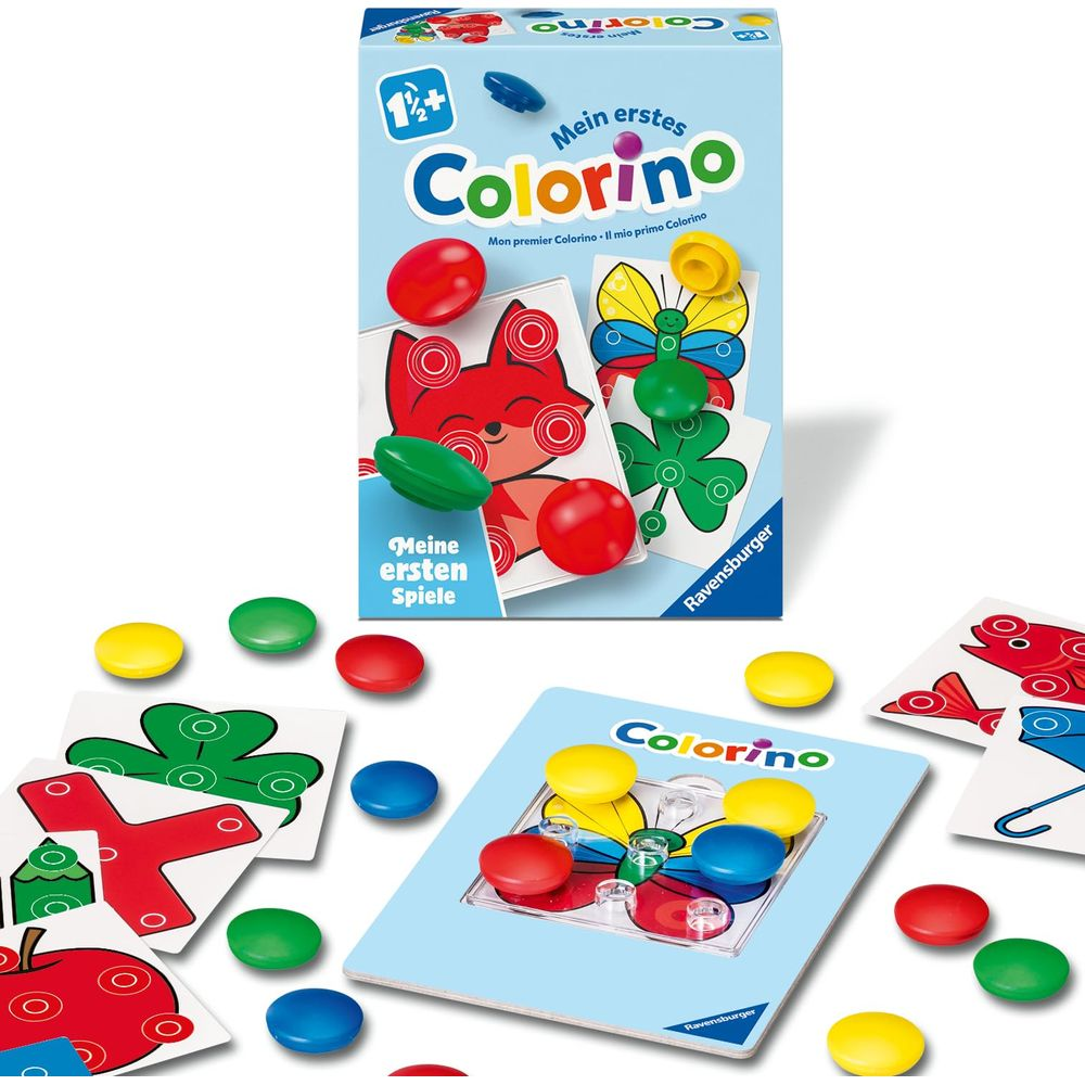 Gioco Colorino con pietre colorate e carte illustrate, Ravensburger