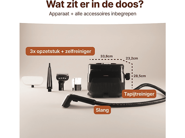 VIVID GREEN VG001776 1650W Vlekkenreiniger Zwart | MediaMarkt