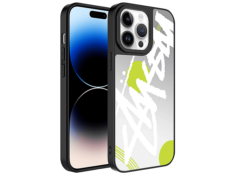LOPARD iPhone 14 Pro Max Uyumlu Aynalı Desenli Kamera Korumalı Parlak Mirror Kapak Telefon Telefon Kılıfı Çok Renkli