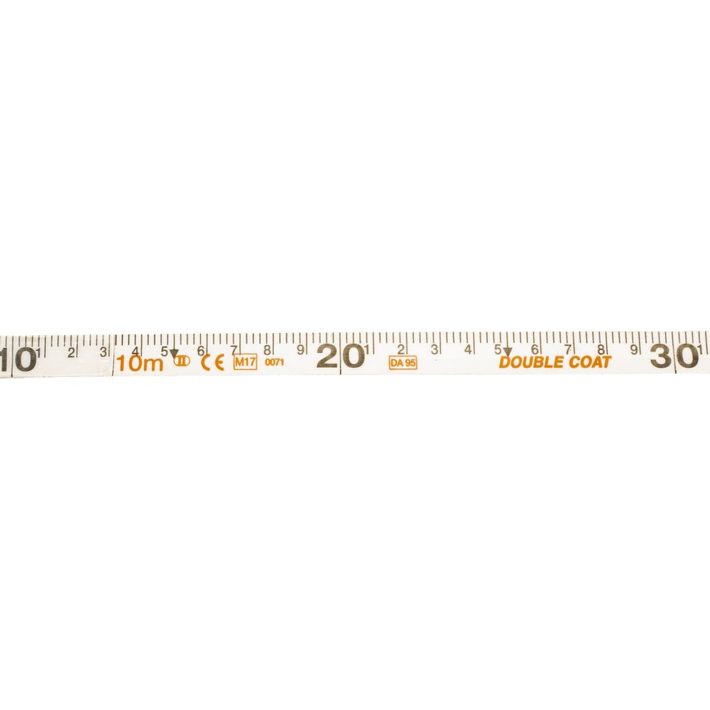Un metro a nastro con segni fino a 30 e la scritta "DOUBLE COAT".