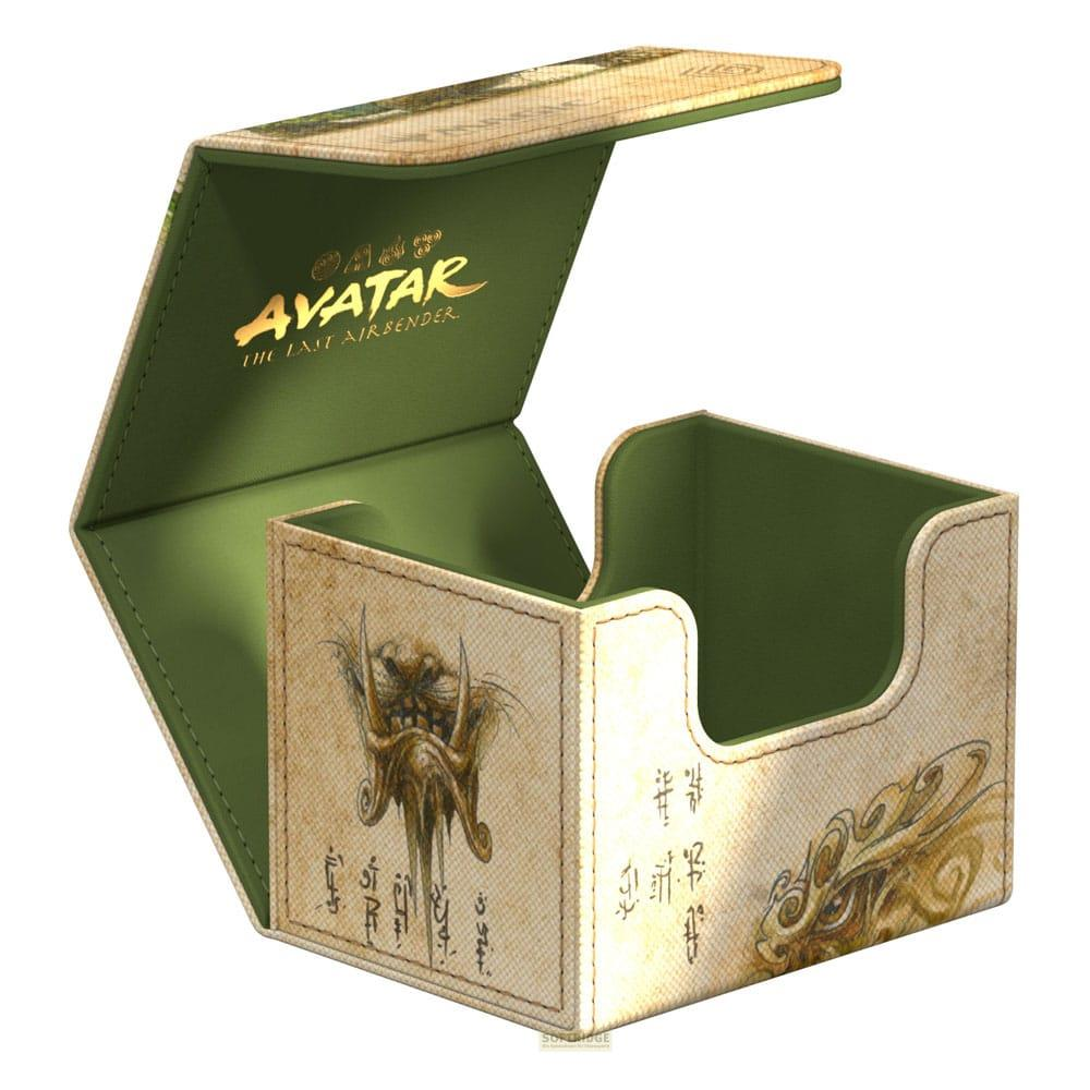 Boîte de deck verte avec logo "Avatar: The Last Airbender" et illustration de démon.